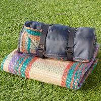 Rug Roll With Navy Waterproof Backing - 145 x 145cm