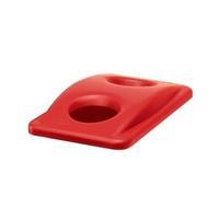 Rubbermaid Bottle Lid for Slim Jims Waste Containers Red Single