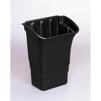 rubbermaid 303l polypropylene refuse bin black fg335388bla