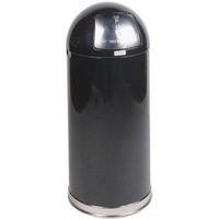 Rubbermaid EasyPush 56 litre Waste Bin with Galvanised Liner Round Top