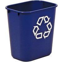 Rubbermaid 26.6L Medium Deskside Recycling Container Blue with