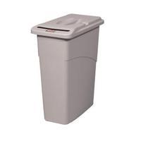 Rubbermaid Slim Jim Grey Confidential Waste Container 9W15-00-GRY