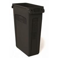 Rubbermaid Slim Jim Black Venting Channel Container 87 Litre