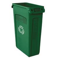 Rubbermaid Slim Jim Green Venting Channel Container 87 Litre