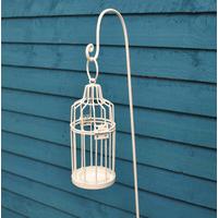 Rustic Bird Cage Tealight Candle Holder with Border Stake by Gardman