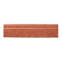 rustic rope top paving edging terracotta l600mm h150mm t50mm pack of 3 ...