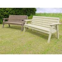 Rutland 3 Seater Garden Picnic Bench Green