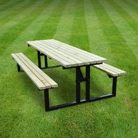 Rutland Tinwell Steel Picnic Bench 6ft