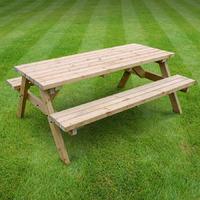 Rutland Oakham 6ft Picnic Bench in Light Green