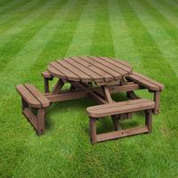 Rutland Whitwell Junior Circular Bench in Rustic Brown