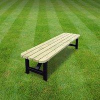 Rutland Ketton Steel Rounded Bench 8ft