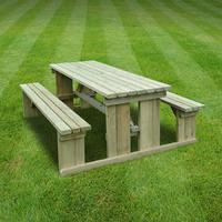 Rutland Tinwell 6ft Picnic Bench in Light Green