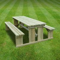 Rutland Tinwell 7ft Picnic Bench in Light Green