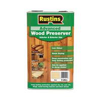 rustins awcl5000 advanced wood preserver clear 5 litre