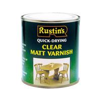 Rustins AVMC250 Quick Dry Varnish Matt Clear 250ml