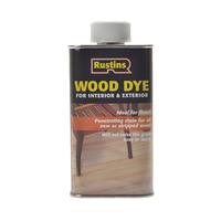 Rustins WDEB250 Wood Dye Ebony 250ml