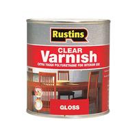 rustins pogc500 polyurethane varnish gloss clear 500ml