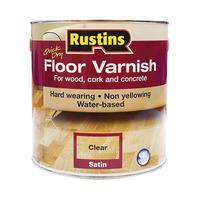 Rustins AFCS2500 Quick Dry Floor Varnish Satin 2.5 Litre