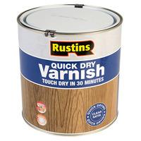 rustins avsc2500 quick dry varnish satin clear 25 litre