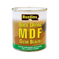Rustins MDFS1000 Quick Drying MDF Sealer Clear 1 Litre