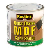 Rustins MDFS250 Quick Drying MDF Sealer Clear 250ml