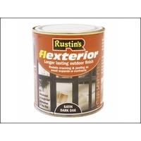 rustins flexterior varnish dark oak 500 ml