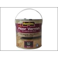 rustins quick dry coloured floor varnish dark oak 25 litre