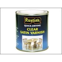 Rustins Quick Dry Varnish Satin 1 litre Clear