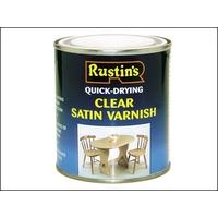 rustins quick dry varnish satin 1 litre clear