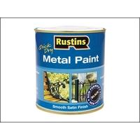 Rustins Metal Paint Smooth Satin Black 2.5 Litre