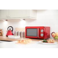 Russell Hobbs Retro 17 Litre Red Manual Microwave