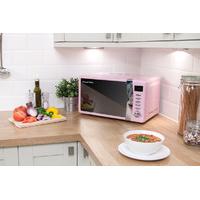 Russell Hobbs 17Ltr Compact Digital Colour Microwave Pink