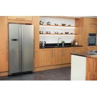 russell hobbs stainless steel wide american style freestanding fridge  ...