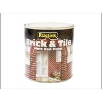 Rustins Brick & Tile Paint Matt Red 1 Litre