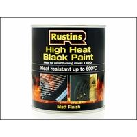 Rustins High 600 Black Paint 250 ml