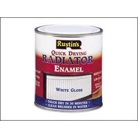 rustins quick dry radiator enamel gloss white 500 ml