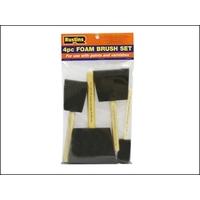 rustins foam brush set 1 2 3 4 in