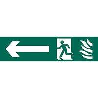 Running Man Arrow Left Sign