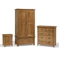 Rustic Oak Bedroom Set