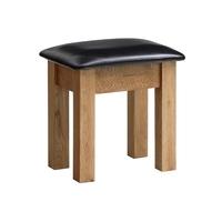 Rustic Oak Dressing Table Stool