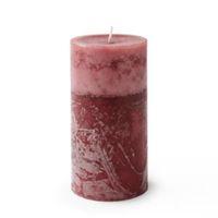 rustic wild raspberry plum pillar candle medium