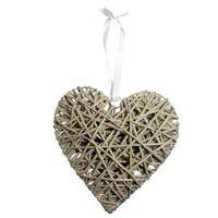 rustic wicker wall ornament large