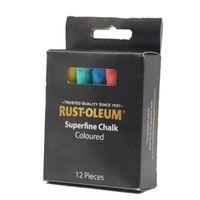 rust oleum multicolour chalk stick pack of 12