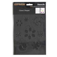 rust oleum classic stencil pack of 2