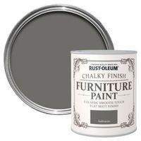 rust oleum anthracite chalky matt furniture paint 125ml