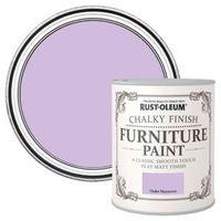 Rust-Oleum Violet Macaroon Flat Matt Furniture Paint 750ml