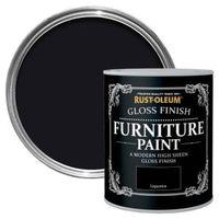 Rust-Oleum Liquorice Gloss Furniture Paint 750ml