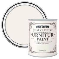 rust oleum antique white flat matt furniture paint 25l
