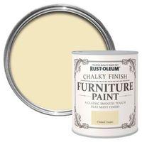 Rust-Oleum Clotted Cream Chalky Matt Furniture Paint 125ml
