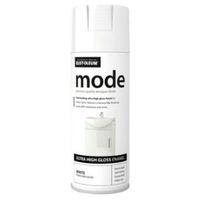 rust oleum mode white gloss premium quality spray paint 400 ml